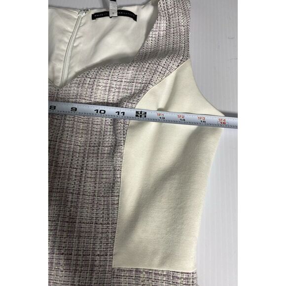 White House Black Market Women's Knit Dress Size 6 Lined Zip Up Sleeveless - Picture 5 of 9